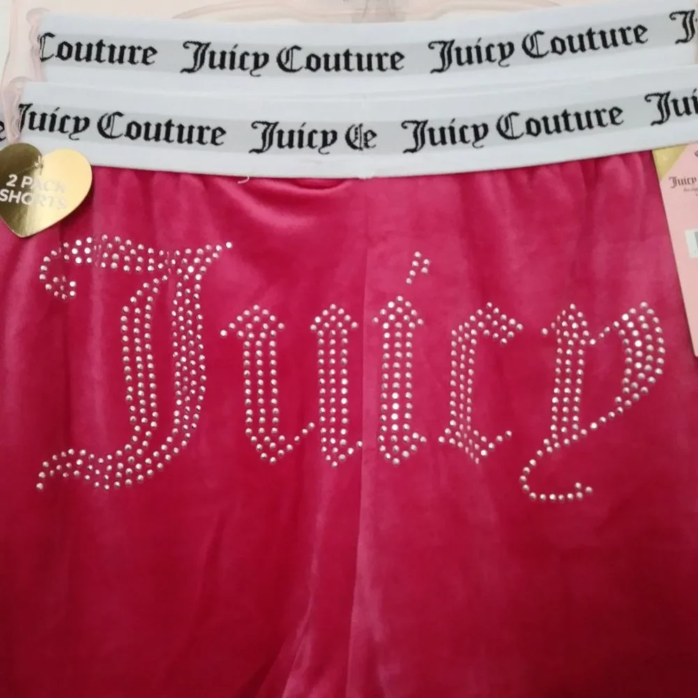 Juicy Couture 2 PK. Lounge Pajama Shorts Size Large